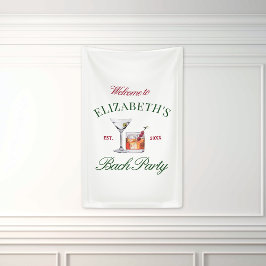 Classy Cocktails Green & Red Girl's Club Banner