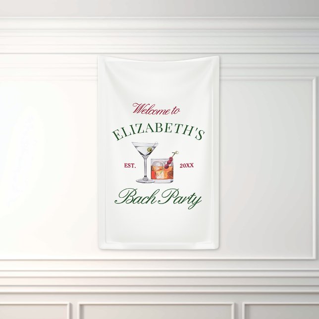 Classy Cocktails Green & Red Girl's Club Banner (Von Creator hochgeladen)