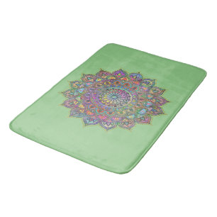 Classy Colorful Mandala India Style 1 Badematte