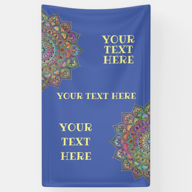 Classy Colorful Mandala India Style 1 Banner (Vertikal)