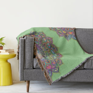 Classy Colorful Mandala India Style 1 Decke