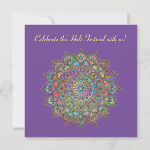 Classy Colorful Mandala India Style 1 Einladung