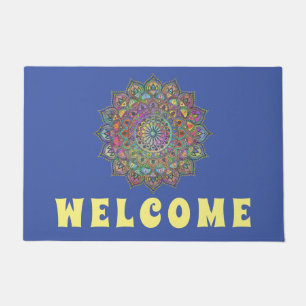 Classy Colorful Mandala India Style 1 Fußmatte