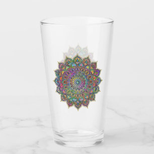 Classy Colorful Mandala India Style 1 Glas