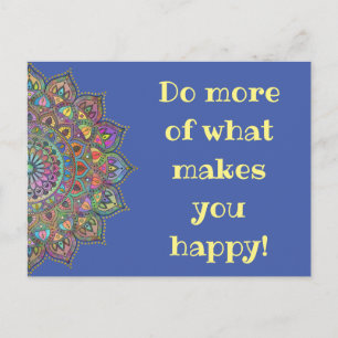 Classy Colorful Mandala India Style 1 Postkarte