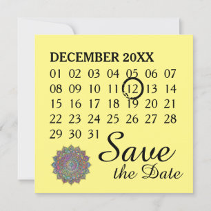 Classy Colorful Mandala India Style 1 Save The Date