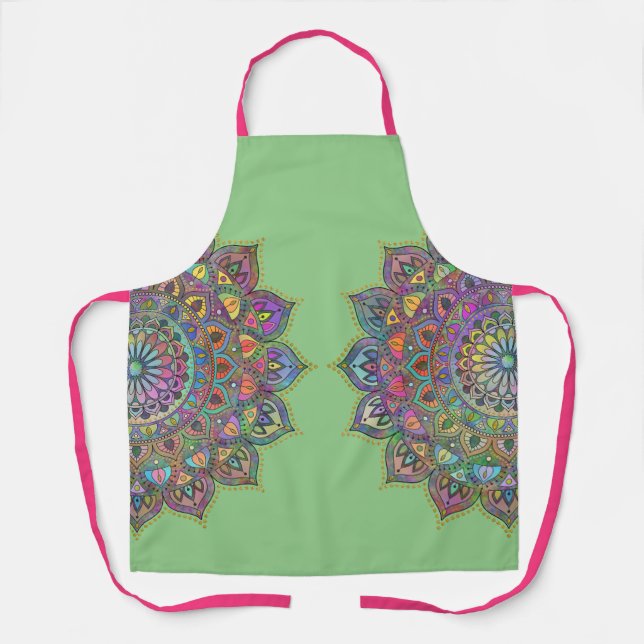 Classy Colorful Mandala India Style 1 Schürze (Vorderseite)