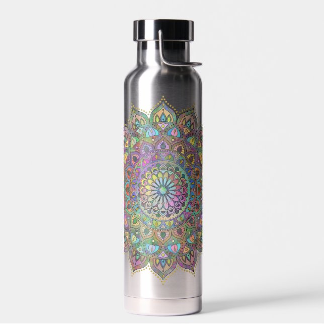 Classy Colorful Mandala India Style 1 Trinkflasche (Links)