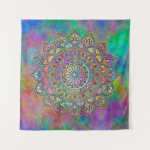 Classy Colorful Mandala India Style 1 Wandteppich