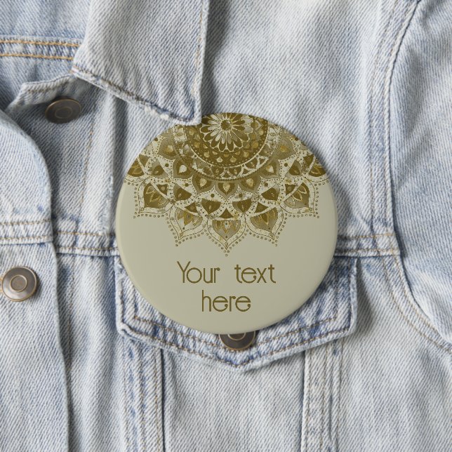 Classy Colorful Mandala India Style 4 Button (Beispiel)