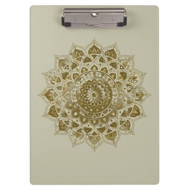 Classy Colorful Mandala India Style 4 Klemmbrett (Vorderseite)