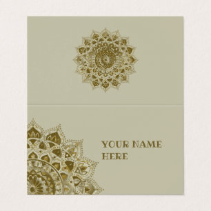 Classy Colorful Mandala India Style 4 Visitenkarten