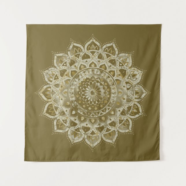 Classy Colorful Mandala India Style 4 Wandteppich (Vorderseite)