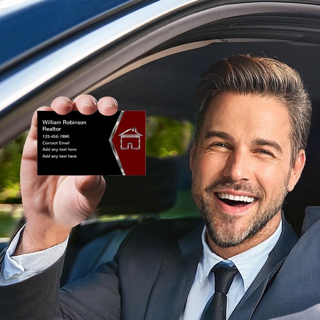 Classy Cool Realtor Real Anwesen Visitenkarte (Von Creator hochgeladen)