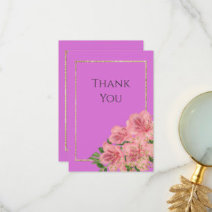 Classy Corner Floral & Glitzer Confetti Geburtsta Dankeskarte