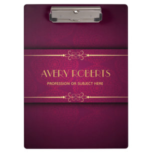 Classy crimson mandala Elegant Beruflich Klemmbrett
