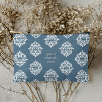 Classy Damask Regency Aquamarin Gray