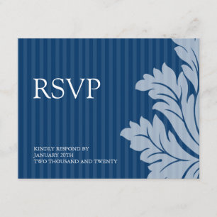 Classy Damask RSVP-Karten RSVP Karte