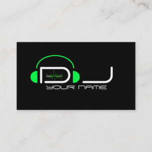 Classy DJ Business Card Visitenkarte