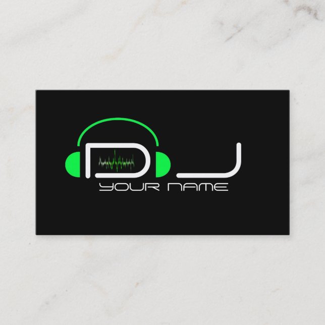 Classy DJ Business Card Visitenkarte (Vorderseite)