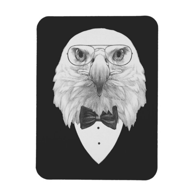 Classy Eagle Portrait Magnet (Vertikal)