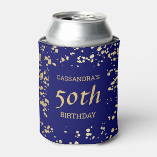 Classy Egypt Gold Sprinkles Navy Blue Geburtstag Dosenkühler