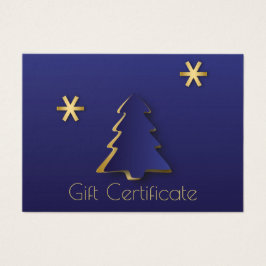 Classy Elegant Gold Blue Weihnachtsbaum Geschenkka