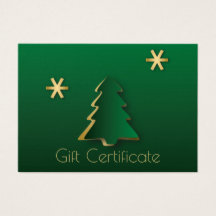 Classy Elegant Gold Green Christmas Tree Geschenkk
