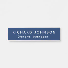 Classy Elegant Individuelle Name Titel Mitarbeiter Türschild