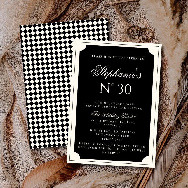 Classy Elegant Vintage Old Money Birthday Party Einladung (Von Creator hochgeladen)