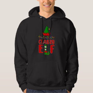 Classy Elf Matching Family Lighting Weihnachten Hoodie