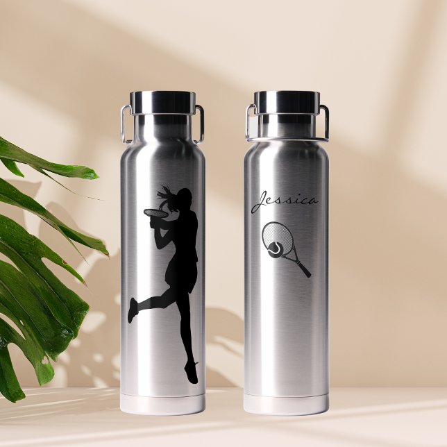 Classy Female Tennis Player Personalisiert Trinkflasche (Von Creator hochgeladen)