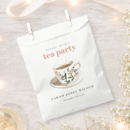 Classy Floral Tee Brautparty Teezeremonie Party Geschenktütchen