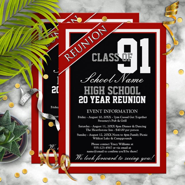 Classy Formal High School Wiedersehen Einladung (Von Creator hochgeladen)