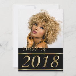 Classy Foto Abschluss Einladung