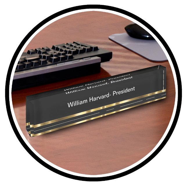 Classy Führungskraft Company Präsident Desk Plaque Namensplakette (Von Creator hochgeladen)