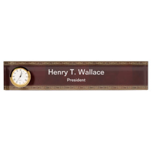 Classy Führungskraft Gift Dea mit Uhr Namensplakette