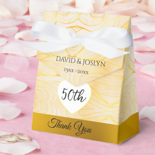 Classy Gold Abstrakt 50. Hochzeitstag Niedlich Geschenkschachtel