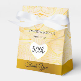 Classy Gold Abstrakt 50. Hochzeitstag Niedlich Geschenkschachtel