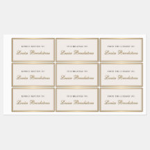 Classy Gold Buchzeichen Library für die Rückkehr z