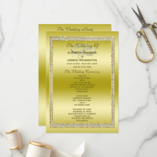 Classy Gold Glitzer & Wedding Rings Program Programm