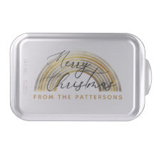 Classy Golden Rainbow Family Name Frohe Weihnachte