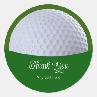 Classy Golf Ball Thema Danke Stickers