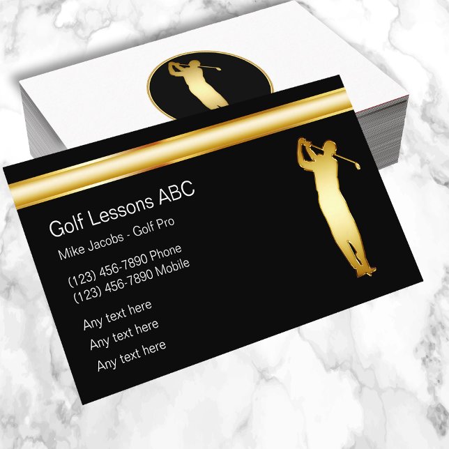 Classy Golf Business Cards Visitenkarte (Von Creator hochgeladen)