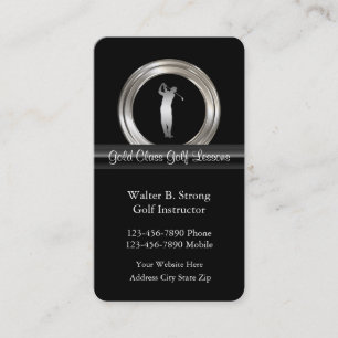Classy Golf Theme Business Cards Visitenkarte