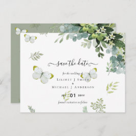Classy Greenerenerity Foliage Wedding rettet die T Postkarte