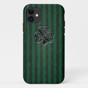 Classy grundgreen irisches Glück Kleeblatt Case-Mate iPhone Hülle