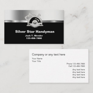 Classy Handyman Business Cards Visitenkarte