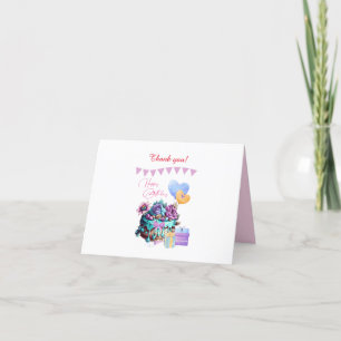 Classy Happy Birthday Cake Balloons Geschenke Dankeskarte
