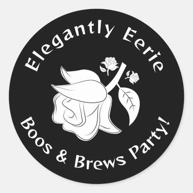 Classy Hexe Elegante Eerie Halloween Sticker (Vorderseite)